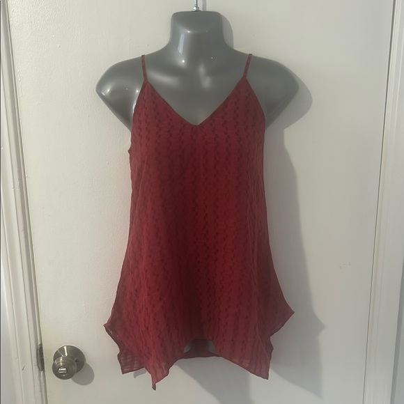 Boho Organic Red Nina Tank Top NWT - Picture 2 of 9